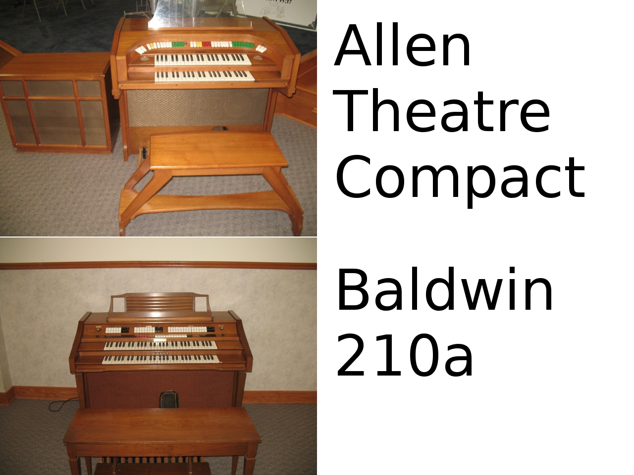 Baldwin studio ii organ manual